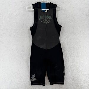 Rip Curl Dawn Patrol Mens MT Sleeveless Shorty‎ Wetsuit Black Back Zip Surfing